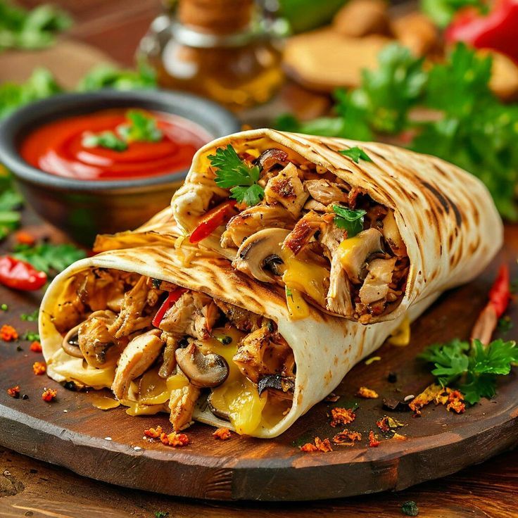 ساندوتش شاورما فراخ